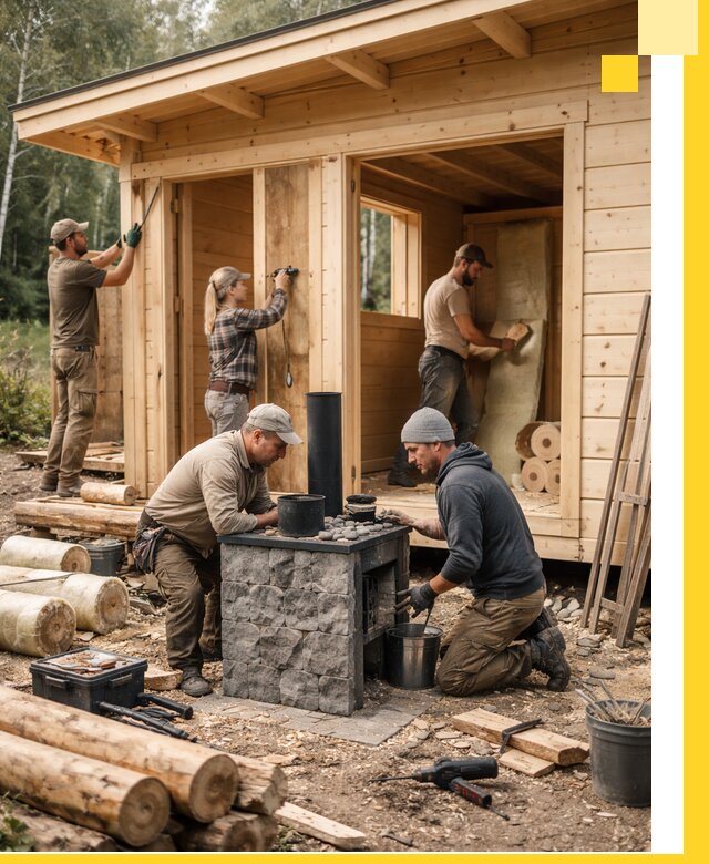 Купить баню под ключ в Воркуте строительство монтаж отделка