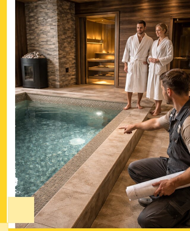 Проект бани с бассейном под ключ в Воркуте от 66827 р. | ЭриданВрк