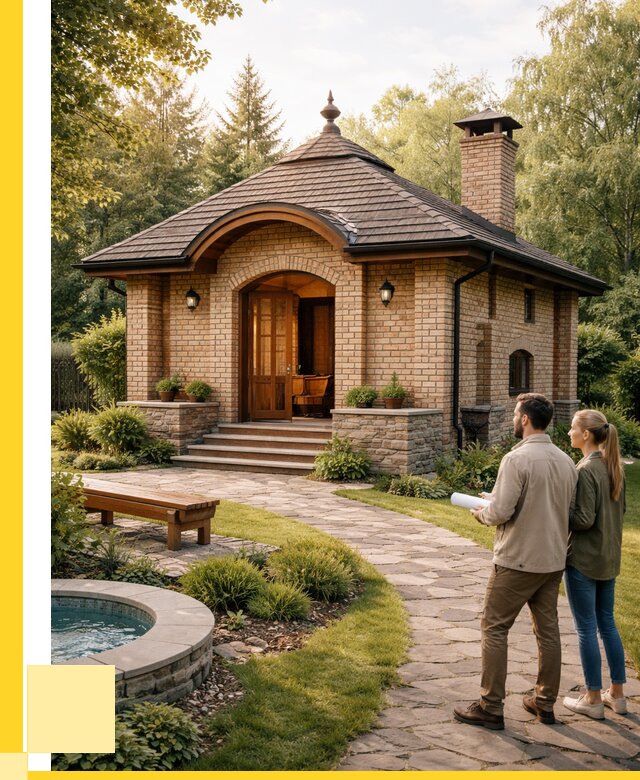 Проект кирпичной бани в Воркуте от 30843 р. | ЭриданВрк