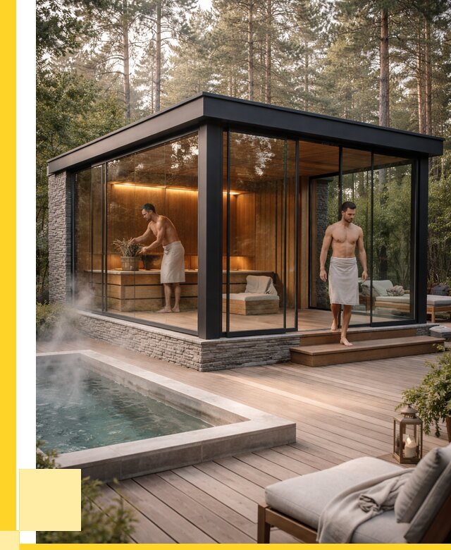 Стеклянные бани и двери в Воркуте от 462645 р. | ЭриданВрк