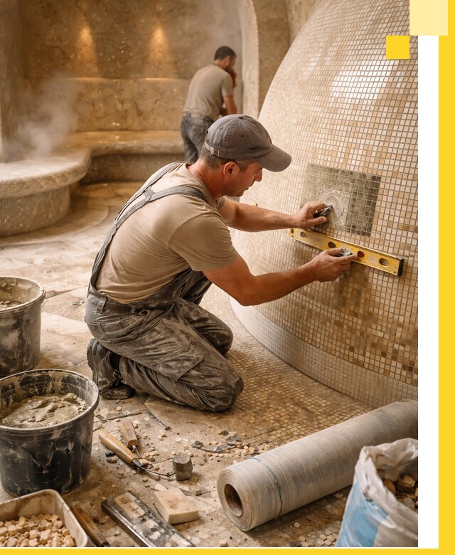 Хамам под ключ в Воркуте: проектирование, строительство, отделка