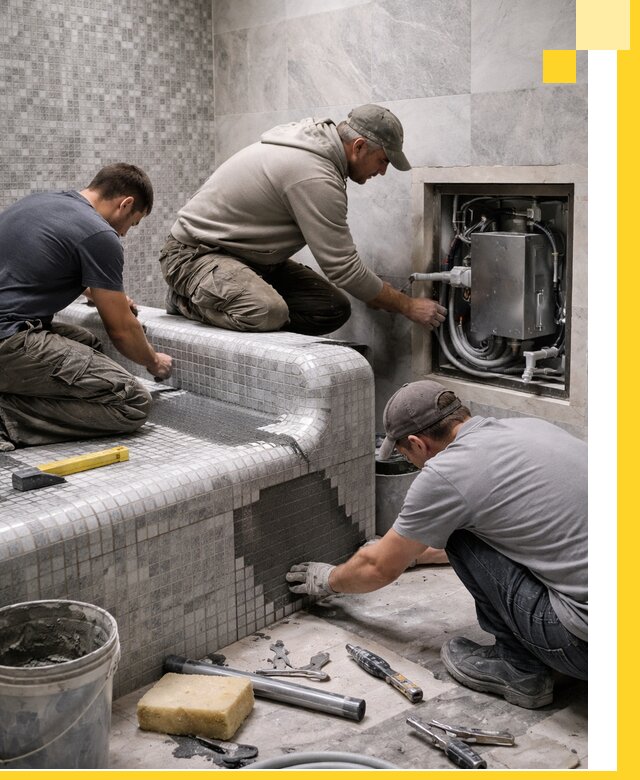 Проекты хамамов под ключ в Воркуте и дизайн и строительство