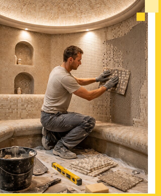 Устройство и монтаж домашнего хамама под ключ в Воркуте