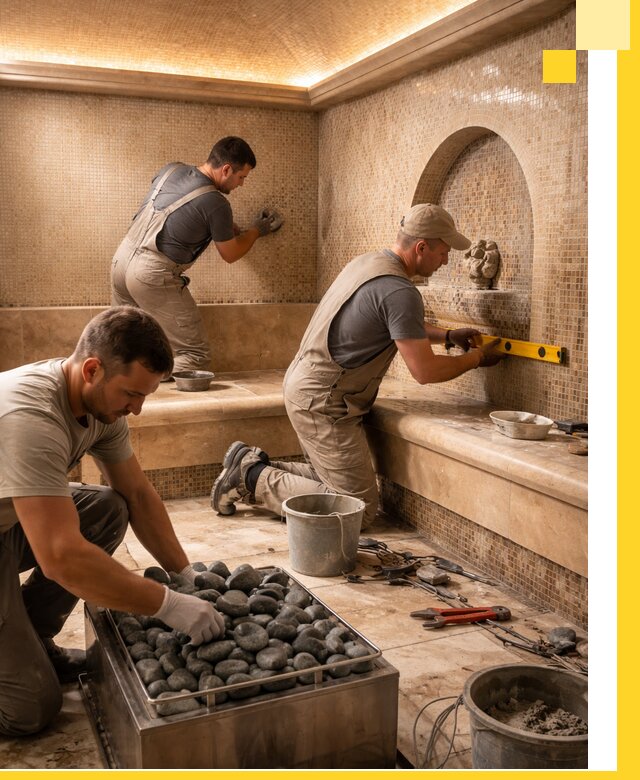 Проектирование и строительство хамама и сауны в Воркуте